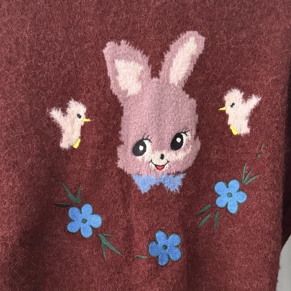 ZARA x HARRY LAMBERT Rabbit Intarsia Sweater - Picture 6 of 7